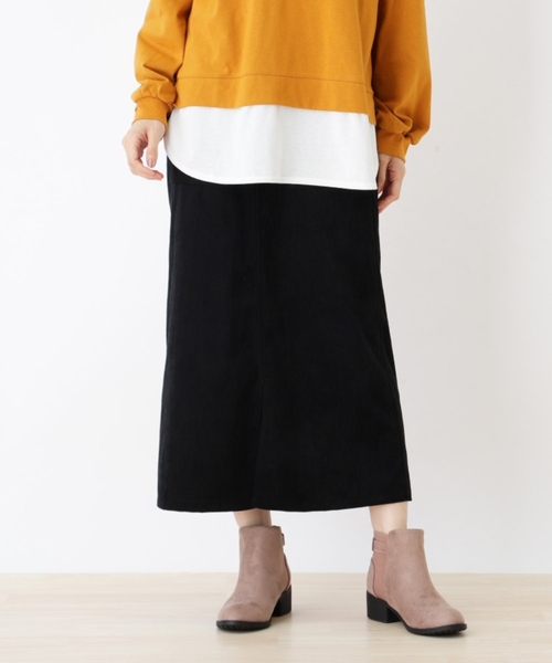 Cutie Blonde（キューティーブロンド）の「◆【S-L】コーデュロイベイカースカート（スカート・レディース・ライトブルー/ブラック/サンドベージュ・01/02/03）」の19枚目の写真