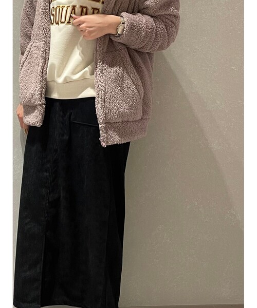 Cutie Blonde（キューティーブロンド）の「◆【S-L】コーデュロイベイカースカート（スカート・レディース・ライトブルー/ブラック/サンドベージュ・01/02/03）」の21枚目の写真