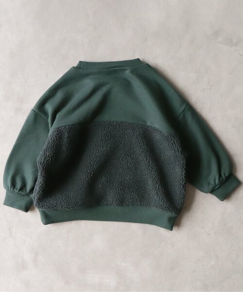 BREEZE by yumi.(ブリーズバイユミ)の「WEB限定 ボア切り替えトレーナー【BREEZE by yumi.】(スウェット・キッズ・ブラウン/ネイビー/カーキ/ベージュ・120/100/130/110/140/80/90)」の9枚目の写真