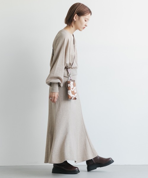 Kastane（カスタネ）の「【SETUP対応】カラーMIXロゴスウェット（スウェット・レディース・ライトグレー/グリーン/モカ/サックスブルー・FREE）」の21枚目の写真