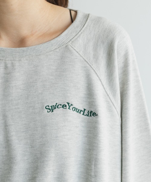 Kastane（カスタネ）の「【SETUP対応】カラーMIXロゴスウェット（スウェット・レディース・ライトグレー/グリーン/モカ/サックスブルー・FREE）」の12枚目の写真