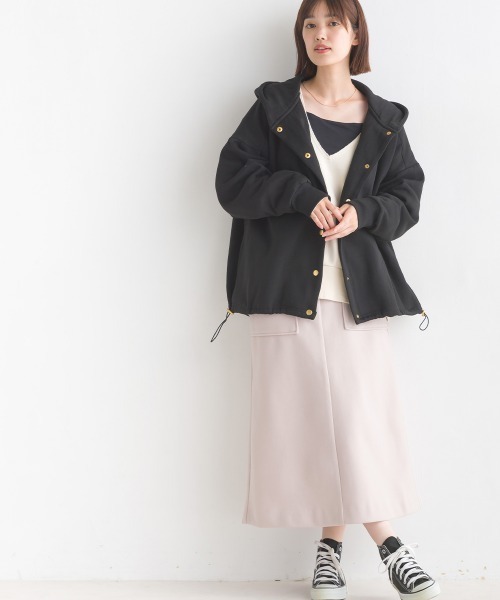 OMNES Supremo（オムネス　スプレモ）の「圧縮ジャージAラインスカート（スカート・レディース・ブラック/ベージュ/ブラウン・FREE）」の19枚目の写真