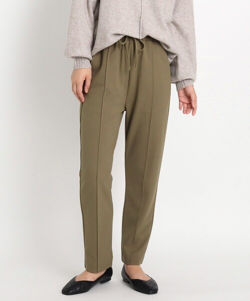 grove(グローブ)の「◆【S-3L】カットジョーゼットジョガーパンツ(その他パンツ・レディース・ダークオレンジ/ベージュ/ブラック・01/04/02/05/03)」の3枚目の写真