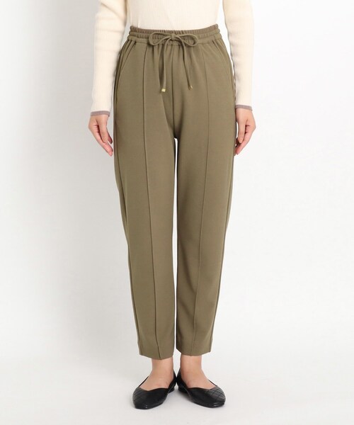 grove(グローブ)の「◆【S-3L】カットジョーゼットジョガーパンツ(その他パンツ・レディース・ダークオレンジ/ベージュ/ブラック・01/04/02/05/03)」の4枚目の写真