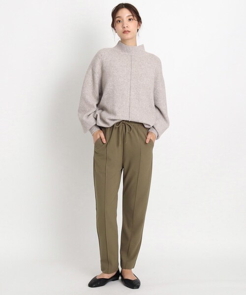 grove(グローブ)の「◆【S-3L】カットジョーゼットジョガーパンツ(その他パンツ・レディース・ダークオレンジ/ベージュ/ブラック・01/04/02/05/03)」の7枚目の写真