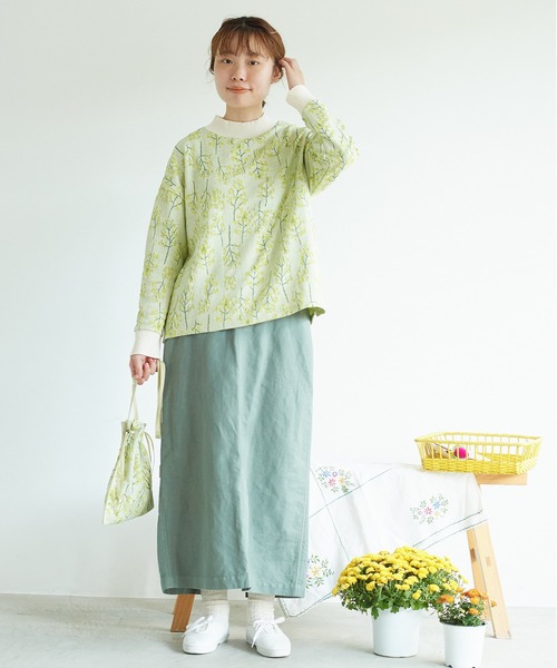 chambre de charme（シャンブルドゥシャーム）の「cdc 菜の花畑ジャカード　プルオーバー（Tシャツ/カットソー・レディース・オフホワイト/ブルー・FREE）」の16枚目の写真