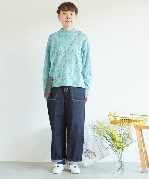 chambre de charme（シャンブルドゥシャーム）の「cdc 菜の花畑ジャカード　プルオーバー（Tシャツ/カットソー・レディース・オフホワイト/ブルー・FREE）」の19枚目の写真