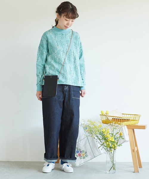 chambre de charme（シャンブルドゥシャーム）の「cdc 菜の花畑ジャカード　プルオーバー（Tシャツ/カットソー・レディース・オフホワイト/ブルー・FREE）」の9枚目の写真