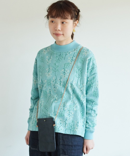 chambre de charme（シャンブルドゥシャーム）の「cdc 菜の花畑ジャカード　プルオーバー（Tシャツ/カットソー・レディース・オフホワイト/ブルー・FREE）」の8枚目の写真