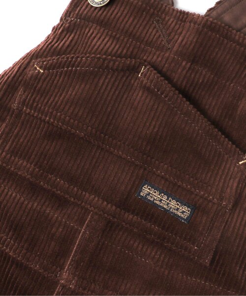 BREEZE（ブリーズ）の「コーデュロイサロペット（サロペット/オーバーオール・キッズ・ネイビー/ブラウン・100/90/130/120/110/80）」の10枚目の写真