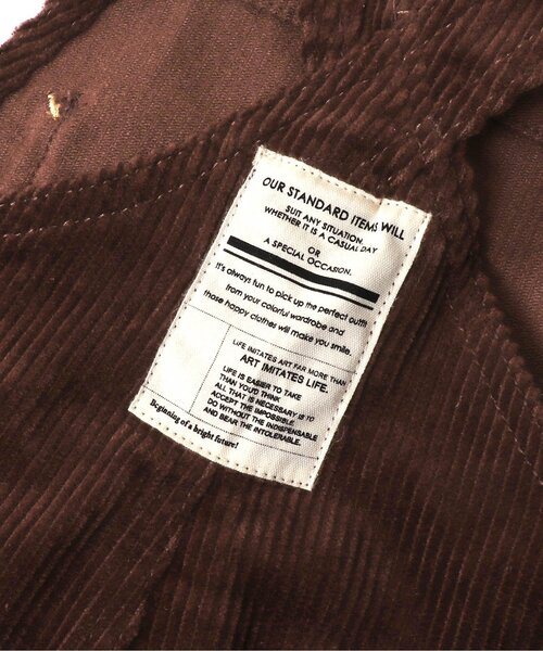 BREEZE（ブリーズ）の「コーデュロイサロペット（サロペット/オーバーオール・キッズ・ネイビー/ブラウン・100/90/130/120/110/80）」の12枚目の写真