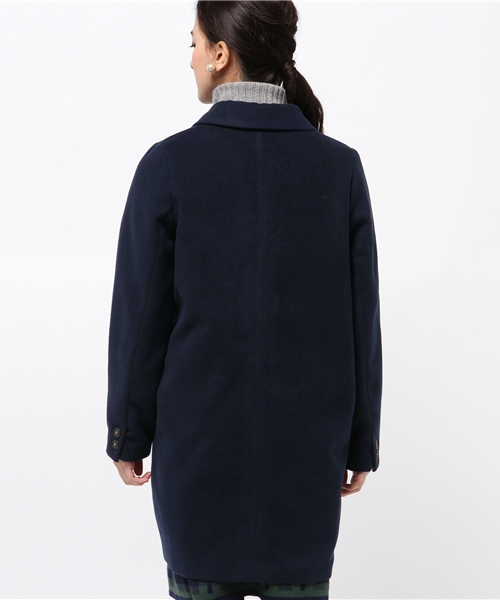 DISCOAT（ディスコート）の「【Discoat】フェイクウールチェスターコート（チェスターコート・レディース・キャメル/ネイビー・MEDIUM/LARGE）」の5枚目の写真