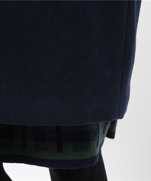 DISCOAT（ディスコート）の「【Discoat】フェイクウールチェスターコート（チェスターコート・レディース・キャメル/ネイビー・MEDIUM/LARGE）」の10枚目の写真