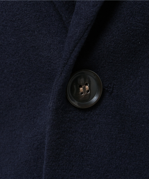 DISCOAT（ディスコート）の「【Discoat】フェイクウールチェスターコート（チェスターコート・レディース・キャメル/ネイビー・MEDIUM/LARGE）」の4枚目の写真