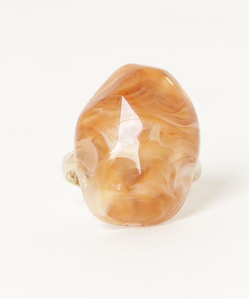 COLOR TOKYO ACCESSORIES（カラートウキョウアクセサリー）の「ストーンアクリルリング（リング・レディース・ブラック/ベージュ/ブラウン/グレー・FREE）」の15枚目の写真