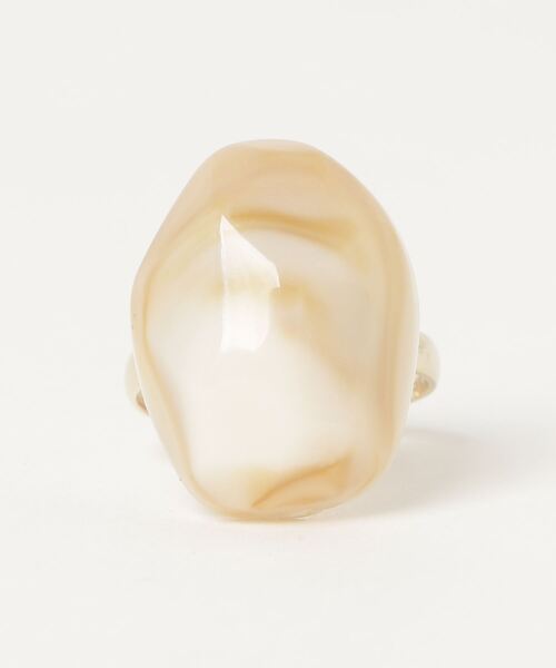 COLOR TOKYO ACCESSORIES（カラートウキョウアクセサリー）の「ストーンアクリルリング（リング・レディース・ブラック/ベージュ/ブラウン/グレー・FREE）」の14枚目の写真