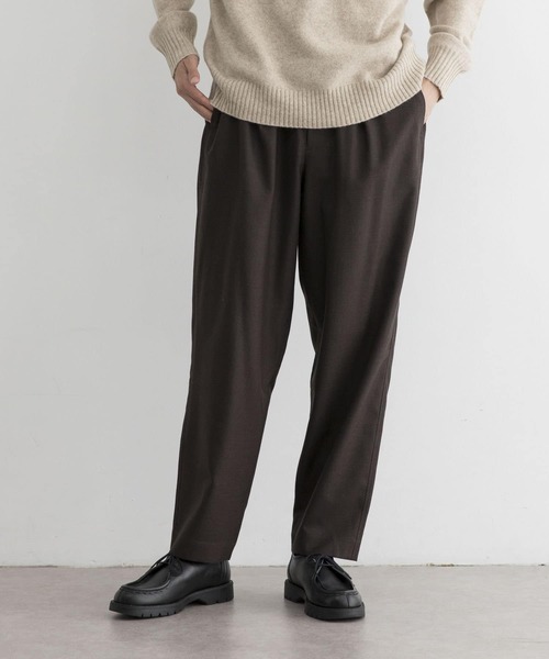 URBAN RESEARCH（アーバンリサーチ）の「ウールサキソニーイージーパンツ（その他パンツ・メンズ・ブラック/ダークブラウン・MEDIUM/LARGE）」の10枚目の写真