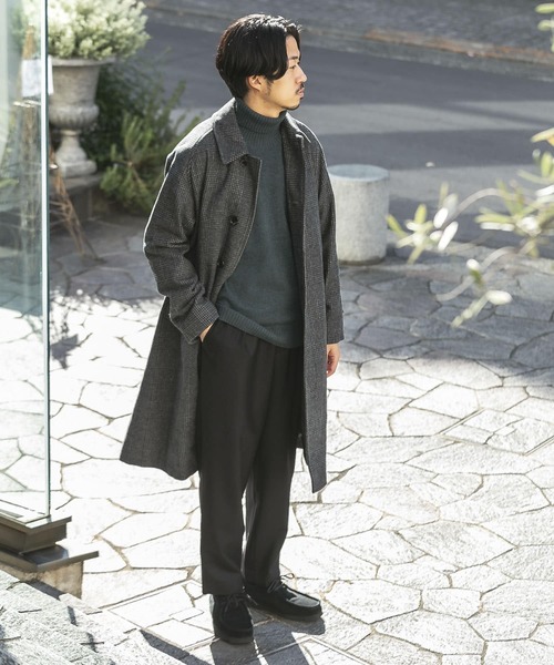 URBAN RESEARCH（アーバンリサーチ）の「ウールサキソニーイージーパンツ（その他パンツ・メンズ・ブラック/ダークブラウン・MEDIUM/LARGE）」の3枚目の写真