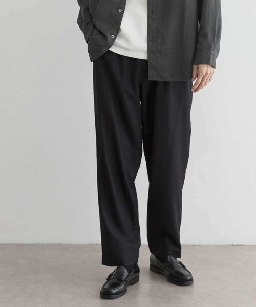 URBAN RESEARCH（アーバンリサーチ）の「ウールサキソニーイージーパンツ（その他パンツ・メンズ・ブラック/ダークブラウン・MEDIUM/LARGE）」の5枚目の写真