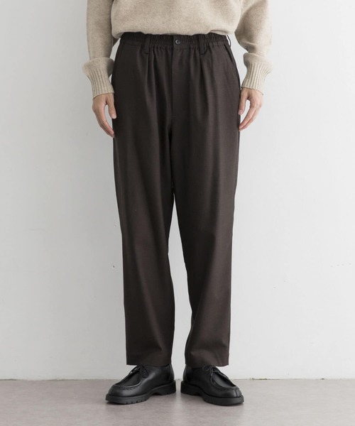 URBAN RESEARCH（アーバンリサーチ）の「ウールサキソニーイージーパンツ（その他パンツ・メンズ・ブラック/ダークブラウン・MEDIUM/LARGE）」の12枚目の写真