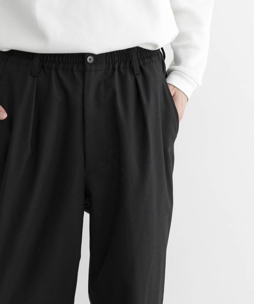 URBAN RESEARCH（アーバンリサーチ）の「ウールサキソニーイージーパンツ（その他パンツ・メンズ・ブラック/ダークブラウン・MEDIUM/LARGE）」の11枚目の写真