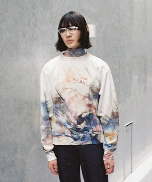 Wizzard(ウィザード)の「Wizzard ウィザード / PRINT FAB SWEAT / WDH22-004(スウェット・メンズ・ナチュラル・1/2/3)」の9枚目の写真