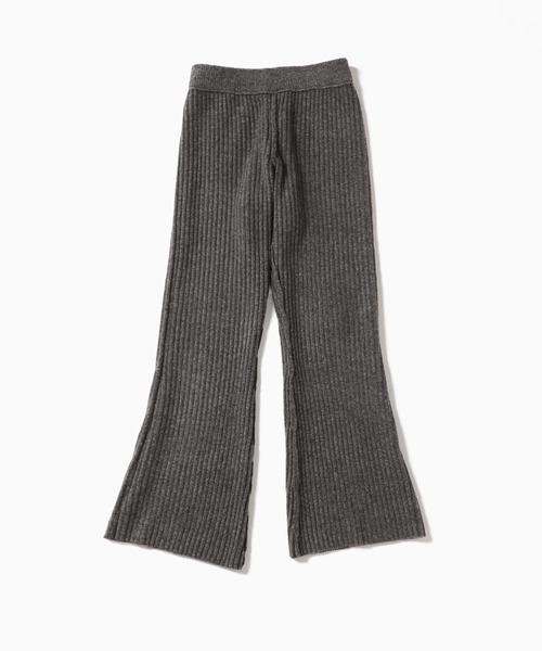 SLOBE IENA（スローブイエナ）の「エアリーリブニットパンツ【ウエストゴム/手洗い可能】◆（その他パンツ・レディース・ブラウン/グレー/ピンク・38/36）」の11枚目の写真
