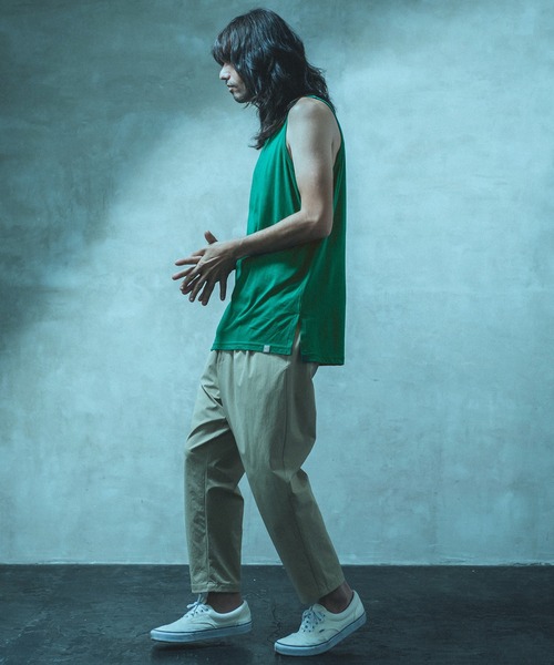 ANGENEHM(アンゲネーム)の「mta469- Long Length Tank top (MADE IN JAPAN) タンクトップ(タンクトップ・メンズ・ホワイト/ブラック/ブルー/グリーン・M/L)」の21枚目の写真