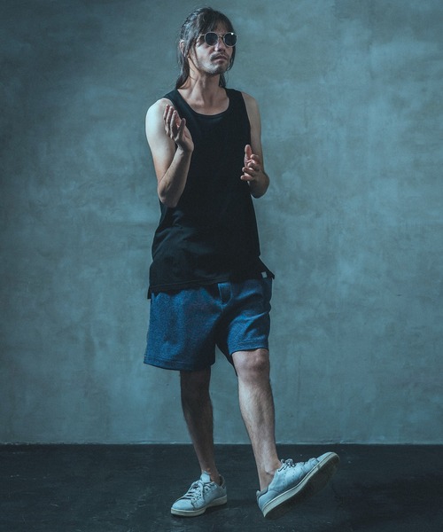 ANGENEHM(アンゲネーム)の「mta469- Long Length Tank top (MADE IN JAPAN) タンクトップ(タンクトップ・メンズ・ホワイト/ブラック/ブルー/グリーン・M/L)」の19枚目の写真