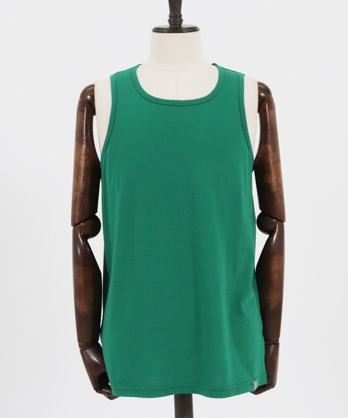 ANGENEHM(アンゲネーム)の「mta469- Long Length Tank top (MADE IN JAPAN) タンクトップ(タンクトップ・メンズ・ホワイト/ブラック/ブルー/グリーン・M/L)」の7枚目の写真