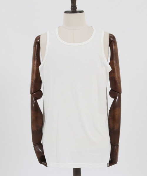 ANGENEHM(アンゲネーム)の「mta469- Long Length Tank top (MADE IN JAPAN) タンクトップ(タンクトップ・メンズ・ホワイト/ブラック/ブルー/グリーン・M/L)」の10枚目の写真