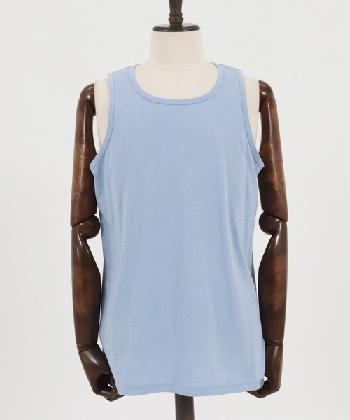 ANGENEHM(アンゲネーム)の「mta469- Long Length Tank top (MADE IN JAPAN) タンクトップ(タンクトップ・メンズ・ホワイト/ブラック/ブルー/グリーン・M/L)」の16枚目の写真