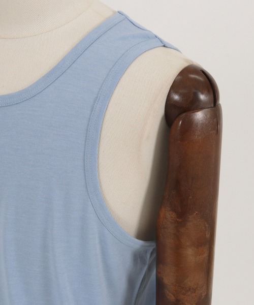 ANGENEHM(アンゲネーム)の「mta469- Long Length Tank top (MADE IN JAPAN) タンクトップ(タンクトップ・メンズ・ホワイト/ブラック/ブルー/グリーン・M/L)」の20枚目の写真