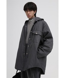 【MASONPRINCE】Oversized hooded shirt blouson MF4023