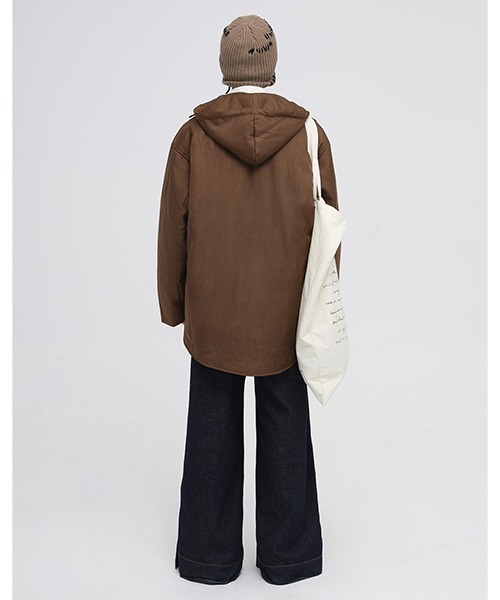 MASONPRINCE(メイソンプリンス)の「【MASONPRINCE】Oversized hooded shirt blouson MF4023(その他アウター・メンズ・ブラウン/グレー/ブラック・S/L/M)」の8枚目の写真