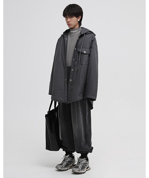 MASONPRINCE(メイソンプリンス)の「【MASONPRINCE】Oversized hooded shirt blouson MF4023(その他アウター・メンズ・ブラウン/グレー/ブラック・S/L/M)」の14枚目の写真