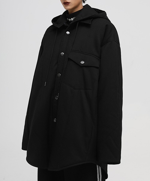 MASONPRINCE(メイソンプリンス)の「【MASONPRINCE】Oversized hooded shirt blouson MF4023(その他アウター・メンズ・ブラウン/グレー/ブラック・S/L/M)」の18枚目の写真