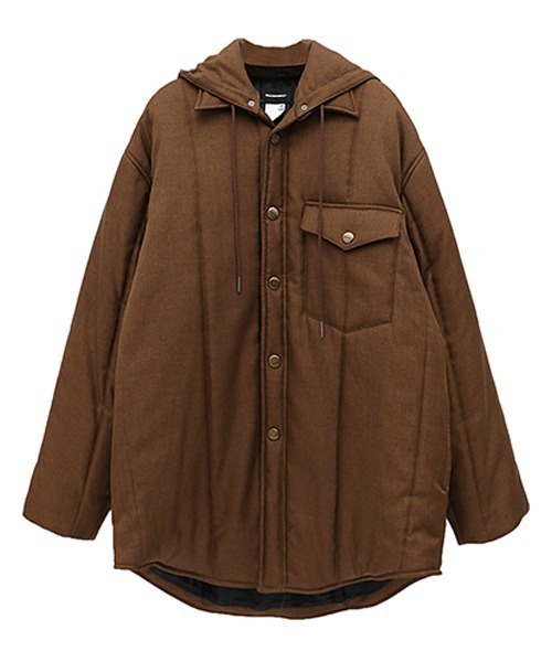MASONPRINCE(メイソンプリンス)の「【MASONPRINCE】Oversized hooded shirt blouson MF4023(その他アウター・メンズ・ブラウン/グレー/ブラック・S/L/M)」の10枚目の写真