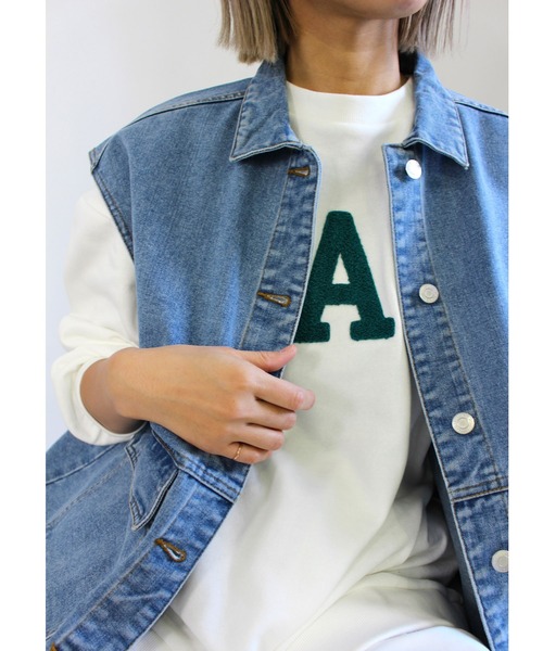 MLI'A（エムリア）の「デニム/ベスト（その他アウター・レディース・ブルー系8/インディゴブルー・M）」の20枚目の写真