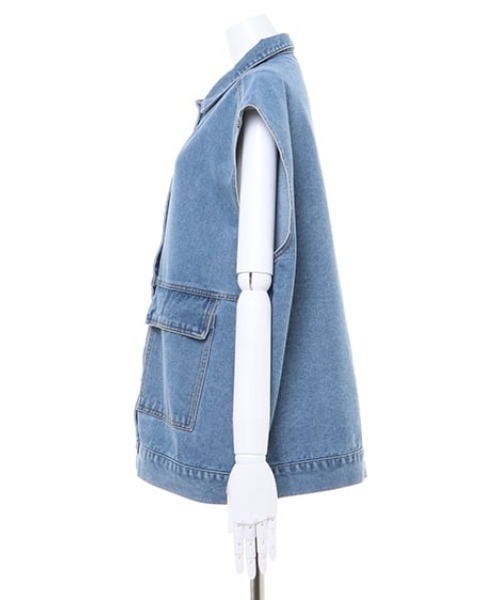 MLI'A（エムリア）の「デニム/ベスト（その他アウター・レディース・ブルー系8/インディゴブルー・M）」の13枚目の写真