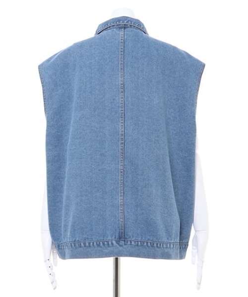 MLI'A（エムリア）の「デニム/ベスト（その他アウター・レディース・ブルー系8/インディゴブルー・M）」の14枚目の写真