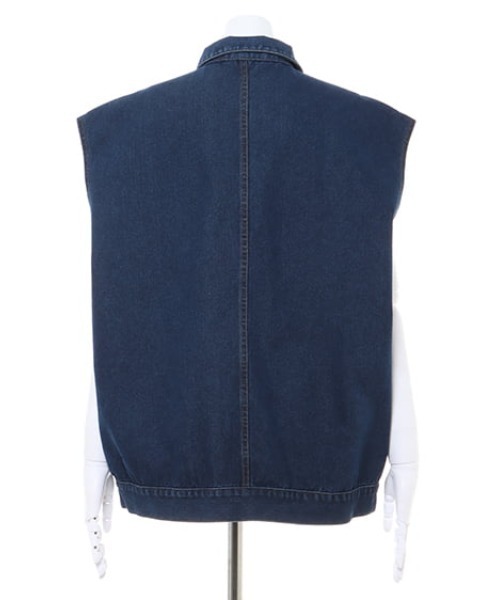 MLI'A（エムリア）の「デニム/ベスト（その他アウター・レディース・ブルー系8/インディゴブルー・M）」の5枚目の写真