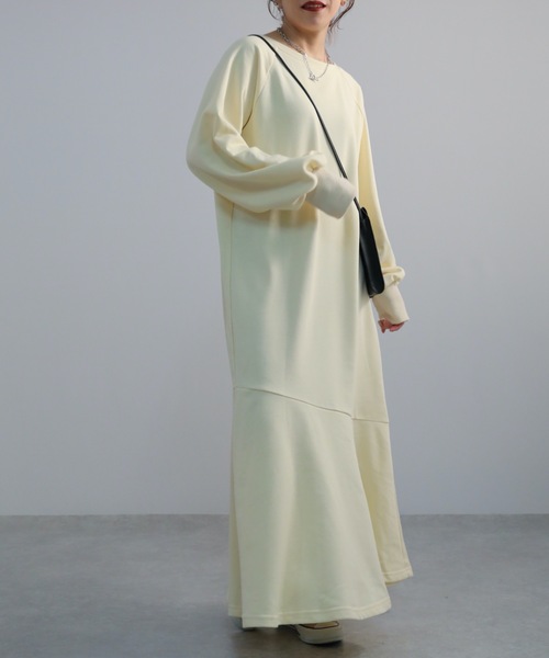 ap retro（アプレトロ）の「マーメイド前後２WAY ワンピース（ワンピース・レディース・ブラック/アイボリー/杢グレー/ブルー・FREE）」の8枚目の写真