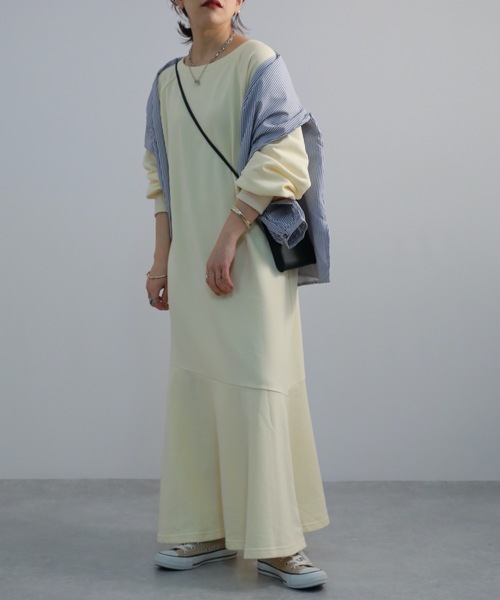 ap retro（アプレトロ）の「マーメイド前後２WAY ワンピース（ワンピース・レディース・ブラック/アイボリー/杢グレー/ブルー・FREE）」の20枚目の写真