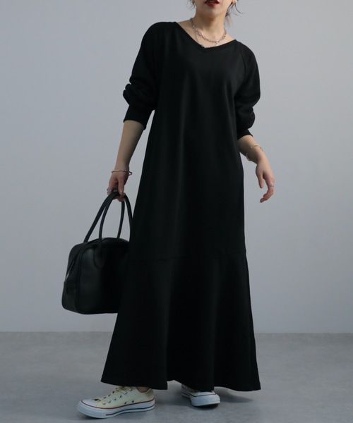 ap retro（アプレトロ）の「マーメイド前後２WAY ワンピース（ワンピース・レディース・ブラック/アイボリー/杢グレー/ブルー・FREE）」の22枚目の写真