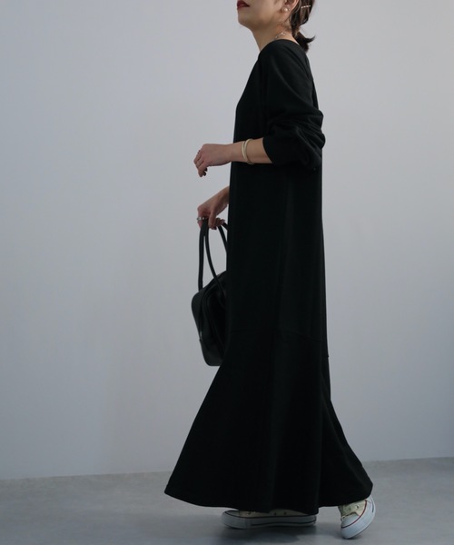 ap retro（アプレトロ）の「マーメイド前後２WAY ワンピース（ワンピース・レディース・ブラック/アイボリー/杢グレー/ブルー・FREE）」の14枚目の写真