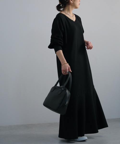 ap retro（アプレトロ）の「マーメイド前後２WAY ワンピース（ワンピース・レディース・ブラック/アイボリー/杢グレー/ブルー・FREE）」の9枚目の写真