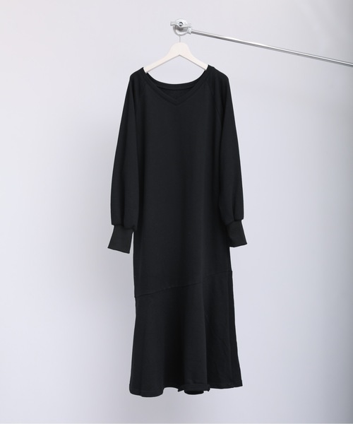 ap retro（アプレトロ）の「マーメイド前後２WAY ワンピース（ワンピース・レディース・ブラック/アイボリー/杢グレー/ブルー・FREE）」の5枚目の写真