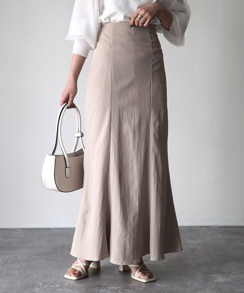 Riberry（リベリー）の「マーメイドスカート（スカート・レディース・グリーン/アイボリー/ブラウン/ベージュ・MEDIUM）」の4枚目の写真