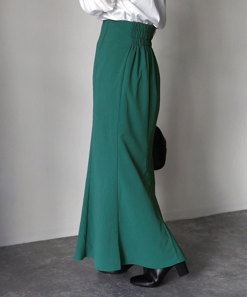 Riberry（リベリー）の「マーメイドスカート（スカート・レディース・グリーン/アイボリー/ブラウン/ベージュ・MEDIUM）」の9枚目の写真